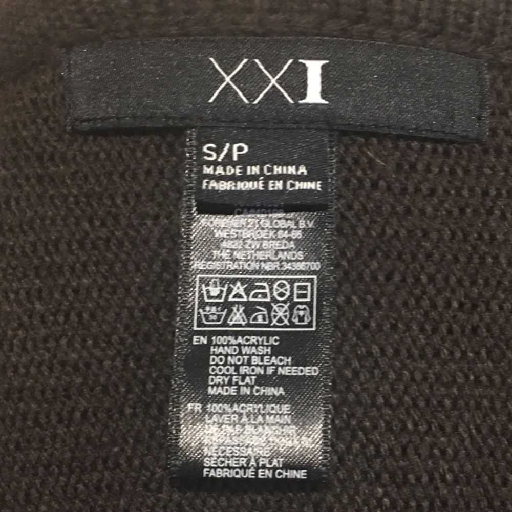 XXI Women’s Brown Poncho sz S/P - Picture 5 of 5